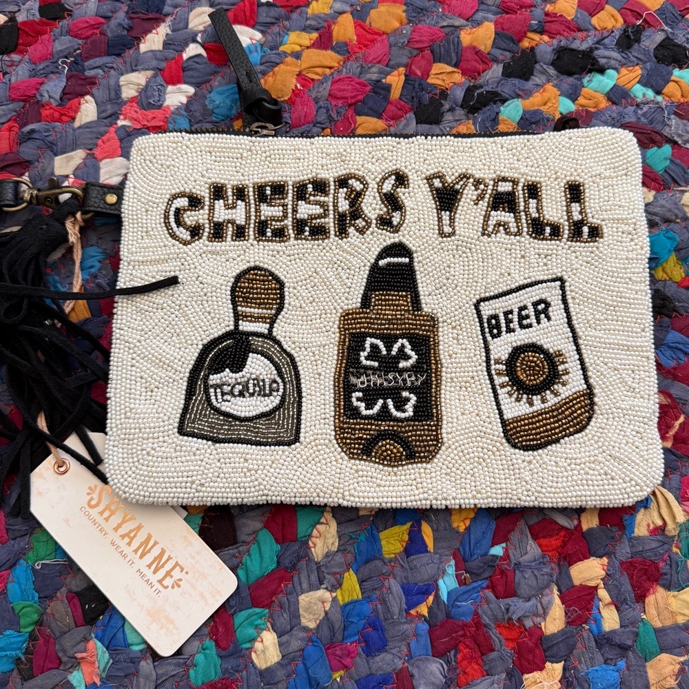 Cheers Yall Beaded Bag